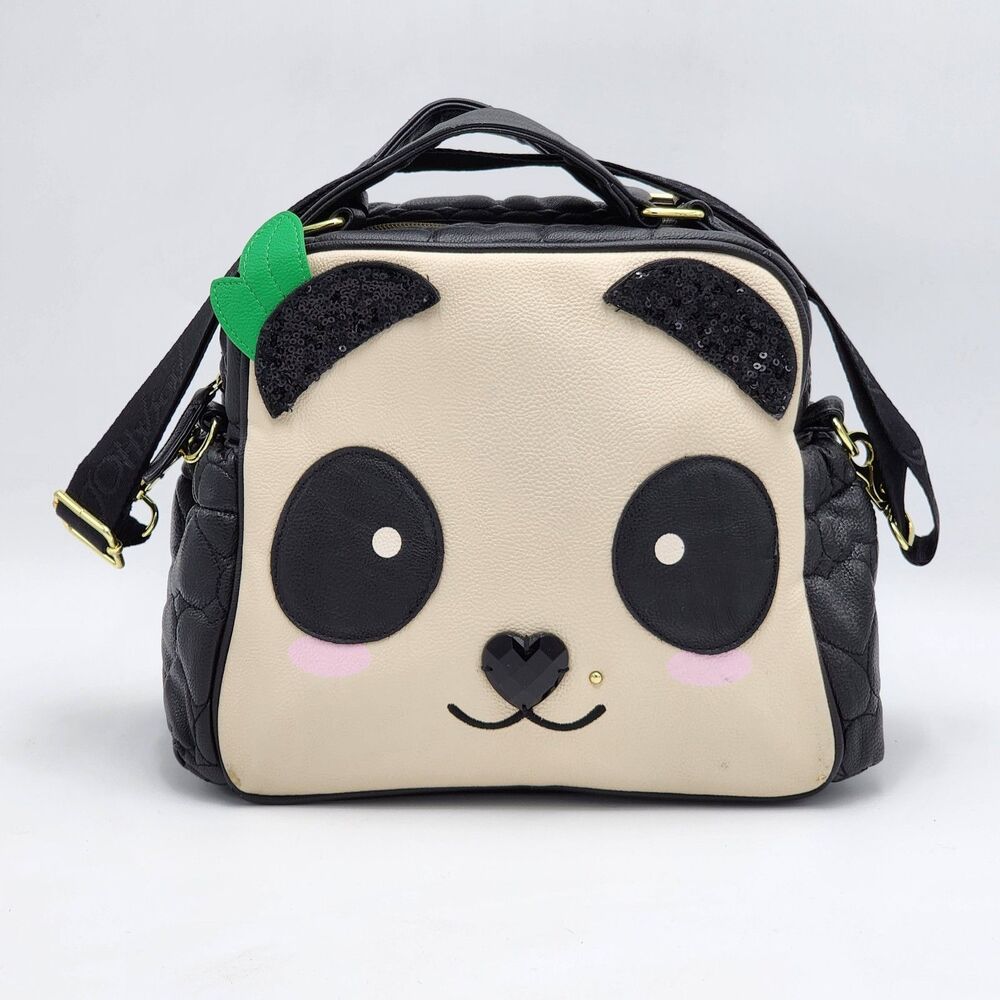Betsey Johnson Panda Insulated Dome Lunch Tote Bag